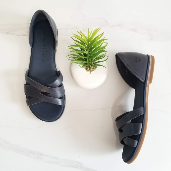 Timberland Shoes - Timberland Caswell Closed-Back Woven Sandals Blue